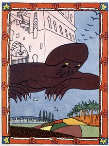 Nero - elokuvassa "" Tuhat ja yksi yö"" ill. Kirjailija: Lucien Laforge (1889-1952)