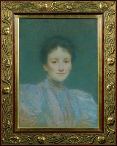 Frauenporträt von Lucien Levy-Dhurmer