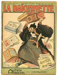 Kansi kappaleesta "La Baionnette", Satirical in Colors tekijältä Lucien Metivet