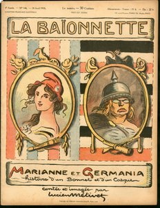Kansi "La Baionnette", Satirical in Colors tekijältä Lucien Metivet