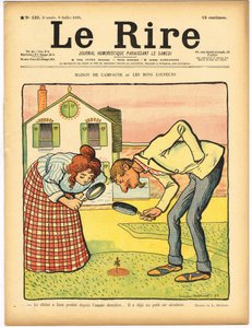 Kansi "Le Rire", satiirinen väreissä tekijältä Lucien Metivet