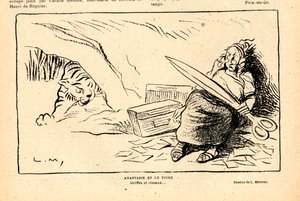Le Rire rouge, satiirinen mustavalkoinen tekijältä Lucien Metivet