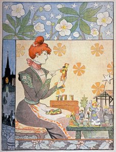 Santonien maalaus Provencessa. 1898 (kuva ) tekijältä Lucien Metivet