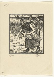 Ruth kerää korvia tekijältä Lucien Pissarro