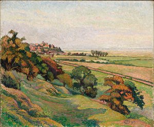 Ruis Cadboroughista, auringonlasku tekijältä Lucien Pissarro