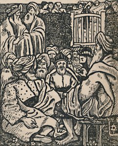 Vanhinten kokous, 1919 tekijältä Lucien Pissarro