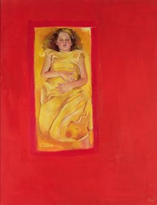 Tyttö sängyssä, 2004 (öljy kankaalle)