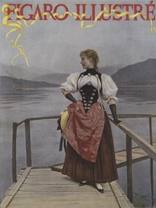 En Suisse (Sveitsissä). Le Figaro Illustre -lehden kansi, heinäkuu 1893.
