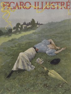 Kevät (kevät). Le Figaro Illustren kansi, toukokuu 1896