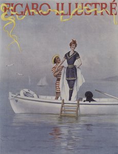Une Pleine Eau en Mer. Le Figaro Illustre -lehden kansi, elokuu 1894.