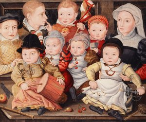 Ryhmämuotokuva lapsista, 1565 tekijältä Ludger Tom the Younger Ring