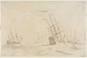 Laivat, 1600-luvun toinen puoli. tekijältä Ludolf Backhuysen