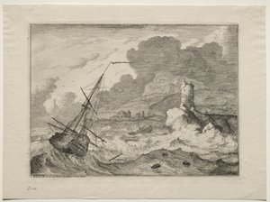Myrsky merellä, 1701. tekijältä Ludolf Backhuysen