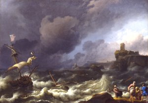 Myrsky, 1600-luvun loppu tekijältä Ludolf Backhuysen I