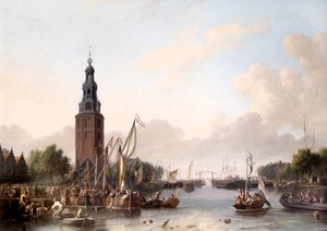 Um Homem de Posição Embarcando em Amsterdã Finlandês
