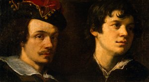 Kaksi päätä, Ludovico Cardin, joka tunnetaan nimellä il Cigoli (1559-1613), maalaus. tekijältä Ludovico Cardi