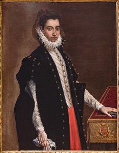 Fontanellato, Masonen labyrintti, Franco Maria Riccin taidekokoelma: "Lucrezia Bentivoglio Leonin muotokuva" tekijältä Ludovico Carracci