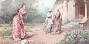 Kuvitus Shakespearen Othellolle (chromolitho)