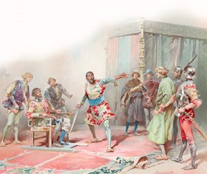 Kuvitus Shakespearen Othellolle (chromolitho)
