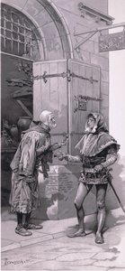 John En voinut lähettää sitä. Tässä se on taas., kuva Romeosta ja Juliasta, tekijältä Ludovico Marchetti
