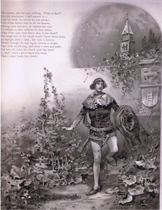 Hän puhuu - mutta hän ei sano mitään., kuva Romeosta ja Juliasta,