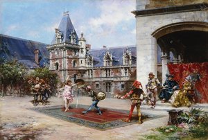 Sarjakuvan kaksintaistelu, 1885 tekijältä Ludovico Marchetti