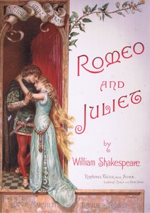 Nimisivu, kuvitus Romeosta ja Juliasta,