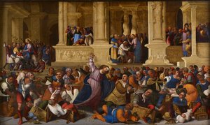 Crist expulsant els canvis de diners del Templefinnish