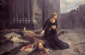 Gianmaria Viscontin kuolema s.Gottardon kirkon edessä Milanossa