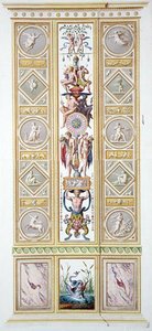 Vatikaanin Rafaelin loggian paneeli, Giovanni Volpaton (1735-1804) kaiverruksesta "Delle Loggie di Rafaele nel Vaticano". tekijältä Ludovicus Tesio (after) Taurinensis