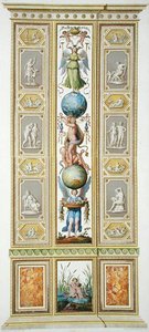 Paneeli Raphael Loggiasta Vatikaanista, "Delle Loggie di Rafaele nel Vaticano", kaiverrettu Giovanni Volpato (1735-1803) tekijältä Ludovicus Tesio (after) Taurinensis