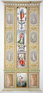 Paneeli Raphael Loggiasta Vatikaanista, "Delle Loggie di Rafaele nel Vaticano", kaiverrettu Giovanni Volpato (1735-1803) tekijältä Ludovicus Tesio (after) Taurinensis