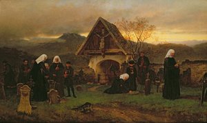 Sielunpäivä hautausmaalla tekijältä Ludwig Friedrich Wilhelm Riefstahl