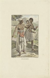 Loango-Angolan rannikon asukkaat Loangers (otsikko esineessä) tekijältä Ludwig Gottlieb Portman