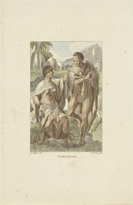Etelä-Afrikan Nama Namaquas (otsikko esineessä) tekijältä Ludwig Gottlieb Portman
