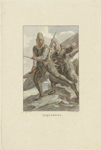 Pakenevat inuitit Esquimoos (otsikko esineessä) tekijältä Ludwig Gottlieb Portman