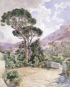 Castellamare (kynä ja akvarelli)