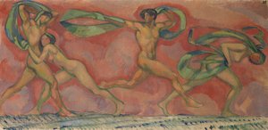 Tanssifriisi, 1912. tekijältä Ludwig von Hofmann