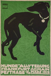 Koiranäyttely, 1912. tekijältä Ludwig Hohlwein