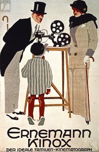 Ernemann Kinox, Der Ideale Familien Kinematograph (Ihanteellinen perheelokuvakamera), Saksa tekijältä Ludwig Hohlwein