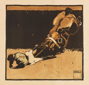 Portfolio Turfista. Kaksitoista hevoskilpailukuvaa, 1909. tekijältä Ludwig Hohlwein