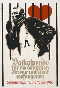 Varainkeruujuliste Saksan sota- ja siviilivankien kansanrahastolle, Keräyspäivät 1.-7.7. tekijältä Ludwig Hohlwein
