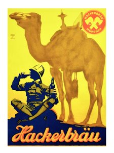 Hackerbräu olut tekijältä Ludwig Hohlwein