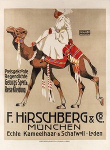 Hirschberg & Co. Urheilu- ja matkavaatteet, 1907. tekijältä Ludwig Hohlwein