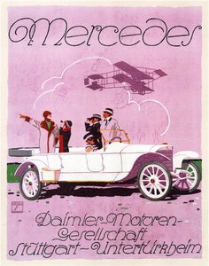Mercedes, 1914 tekijältä Ludwig Hohlwein