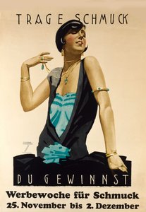 Käytä koruja – se voittaa. Mainoskoruviikko, n. 1925-1928.