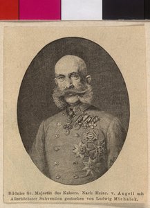 Itävallan keisari Franz Joseph I tekijältä Ludwig Michalek