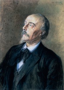 Muotokuva saksalaisesta kapellimestari, pianisti ja säveltäjä Hans von Bulow (Dresden