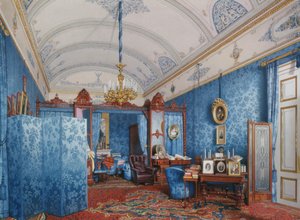Talvipalatsin sisätilat. Keisarinna Maria Aleksandrovnan pukuhuone, 1857