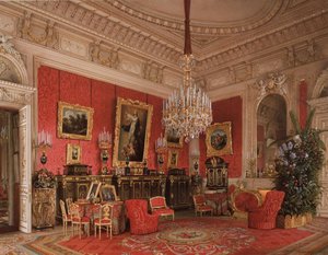 Talvipalatsin sisätilat. Keisarinna Maria Aleksandrovnan tutkimus, 1869